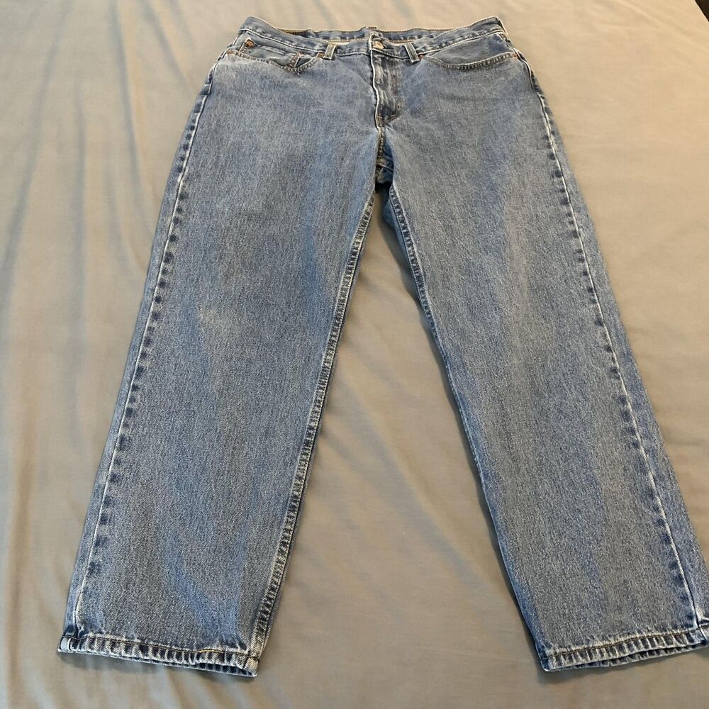 Levis 550 Jeans Mens 36x30 Blue Medium Wash Relaxed Fit‎ Tapered Leg Denim Pants